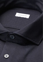 Shaped Jerseyhemd Uni in Dunkelblau |  Seidensticker Onlineshop