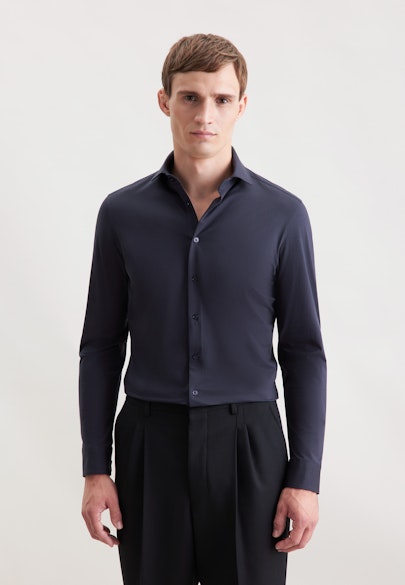 Shaped Jersey shirt Uni in Grey |  Seidensticker Onlineshop