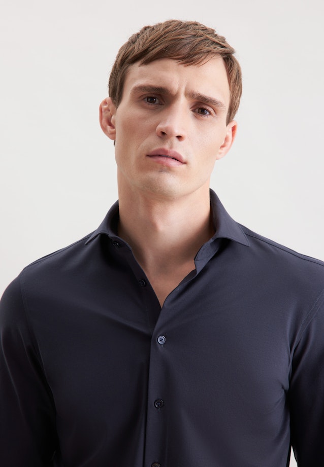 Shaped Chemise en jersey Uni in Gris |  Seidensticker Onlineshop