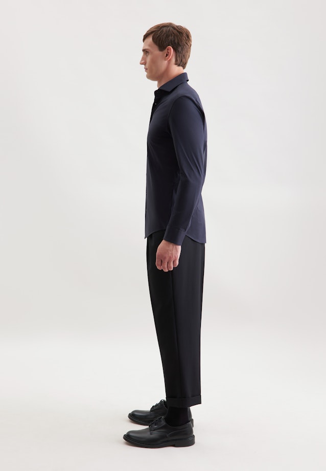 Shaped Chemise en jersey Uni in Gris |  Seidensticker Onlineshop