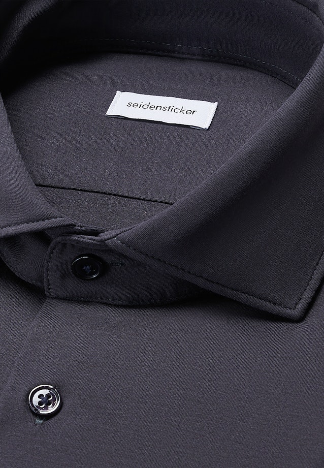 Shaped Jerseyhemd Uni in Grau |  Seidensticker Onlineshop