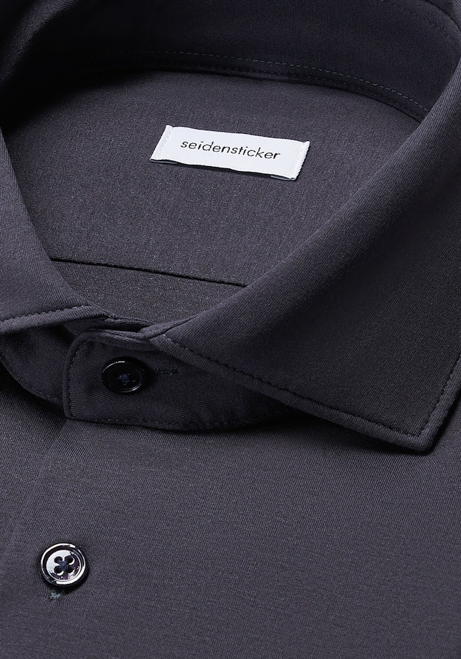 Shaped Chemise en jersey Uni dans Gris | Boutique en ligne Seidensticker