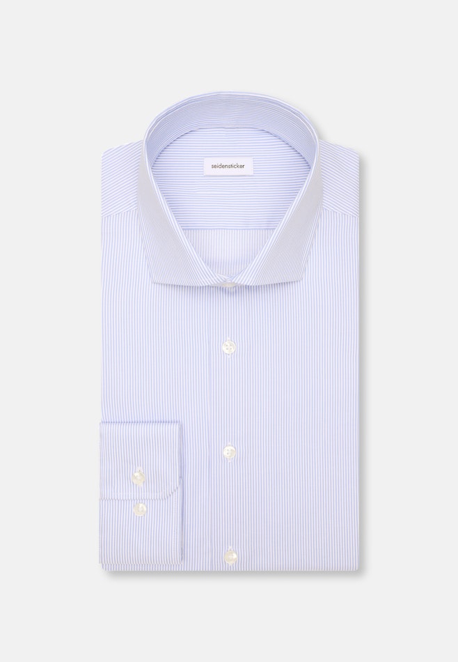 X-Slim Chemise d'affaires Rayures dans Bleu Moyen | Boutique en ligne Seidensticker