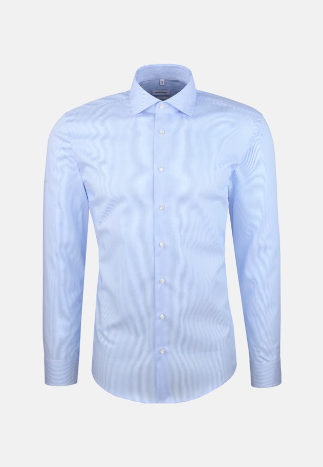 X-Slim Business Hemd Gestreift in Mittelblau |  Seidensticker Onlineshop