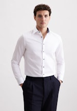Slim Business Hemd Uni in Weiß |  Seidensticker Onlineshop