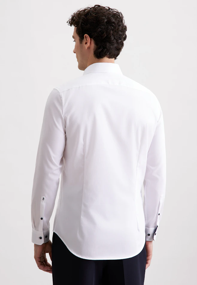 Slim Business shirt Uni in Weiß | Seidensticker online shop