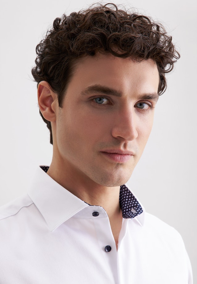 Slim Business Hemd Uni in Weiß |  Seidensticker Onlineshop