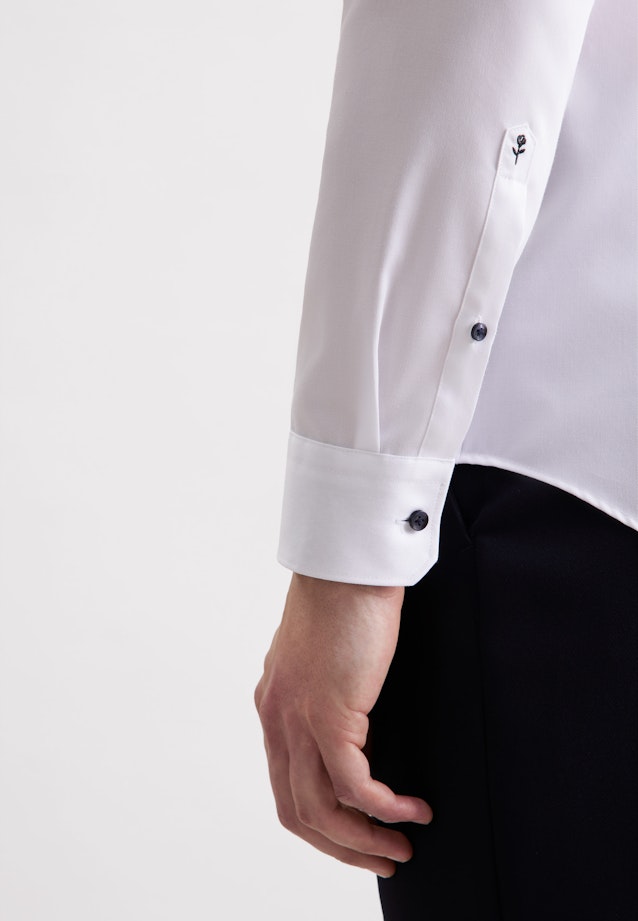 Slim Business Hemd Uni in Weiß |  Seidensticker Onlineshop