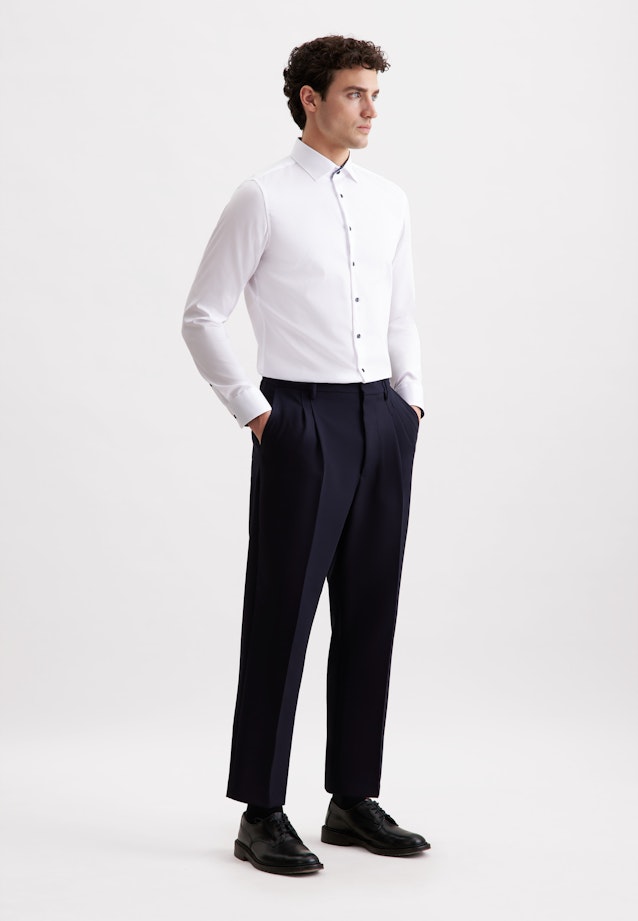 Slim Business Hemd Uni in Weiß |  Seidensticker Onlineshop