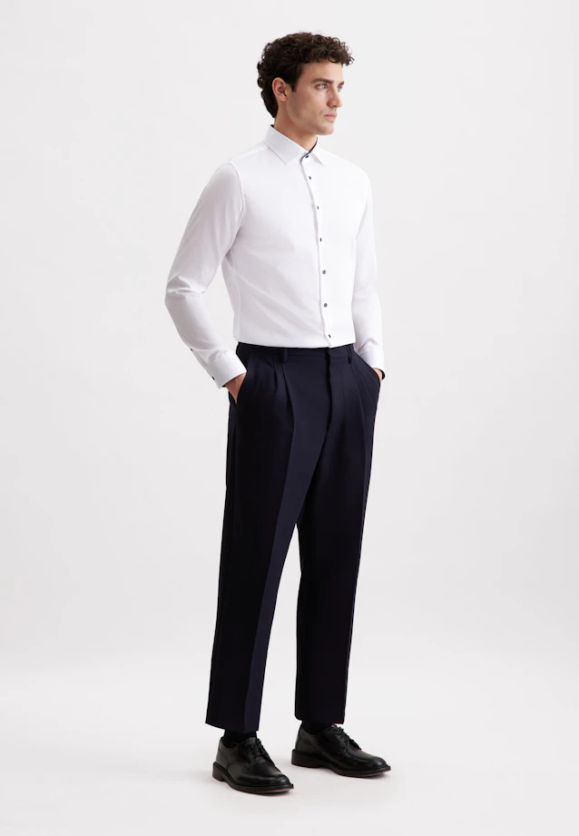 Slim Business shirt Uni in Weiß |  Seidensticker Onlineshop