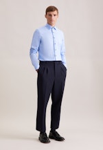 Slim Chemise d'affaires Uni in Bleu Moyen |  Seidensticker Onlineshop