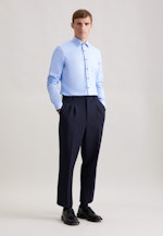 Slim Business Hemd Uni in Mittelblau |  Seidensticker Onlineshop