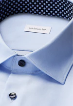 Slim Business shirt Uni in Mittelblau |  Seidensticker Onlineshop