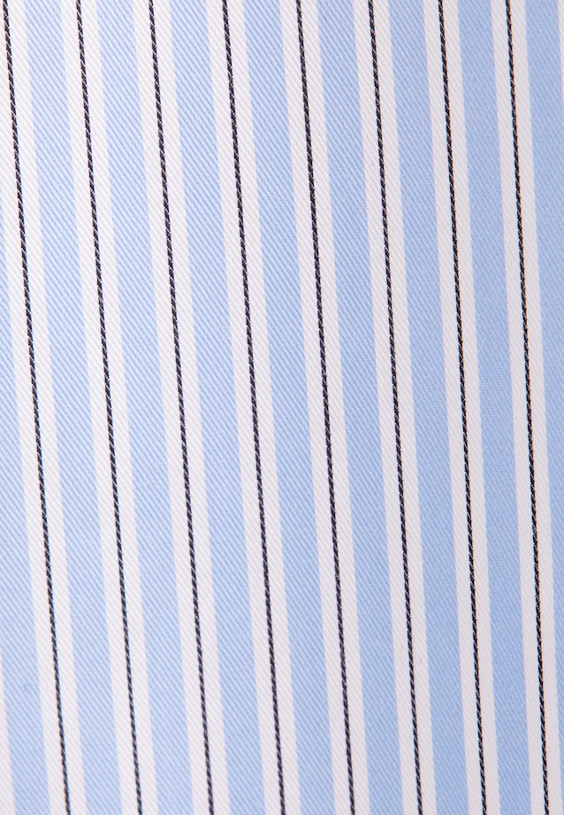 Getreifte Hemdbluse aus Baumwolltwill in Hellblau |  Seidensticker Onlineshop