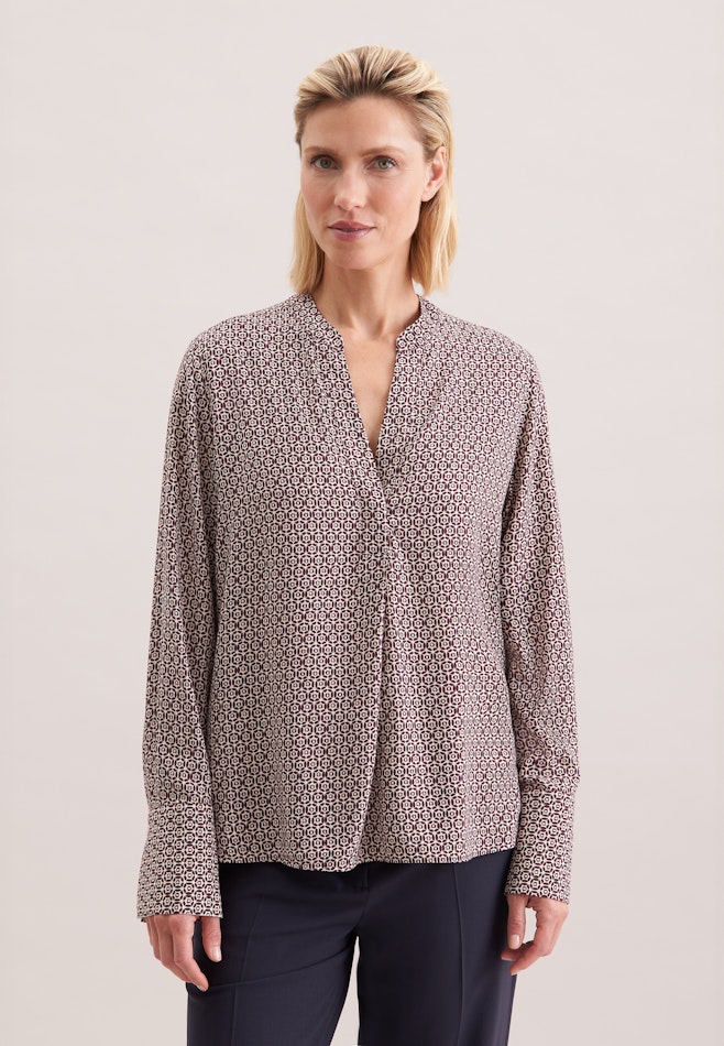 Tunika aus Viskose mit Print in Rot | Seidensticker Onlineshop