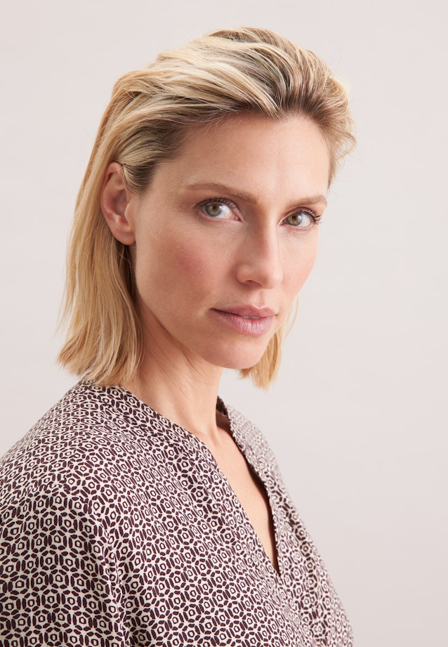 Tunika aus Viskose mit Print in Rot |  Seidensticker Onlineshop