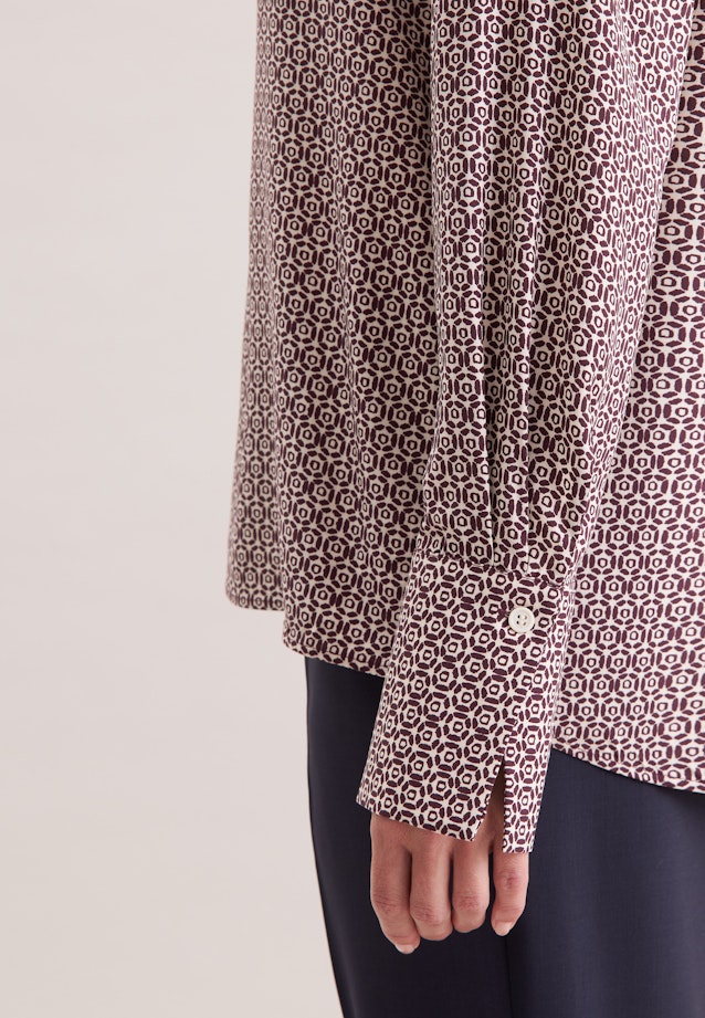 Tunika aus Viskose mit Print in Rot |  Seidensticker Onlineshop