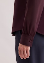Hemdbluse aus Viskose mit abnehmbarer Schluppe in Rot |  Seidensticker Onlineshop