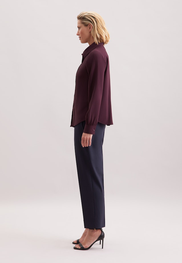 Hemdbluse aus Viskose mit abnehmbarer Schluppe in Rot |  Seidensticker Onlineshop