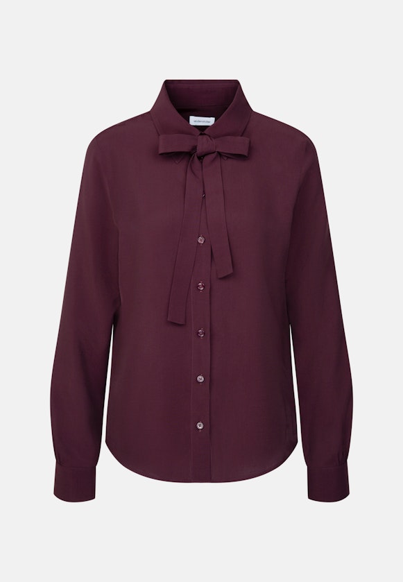 Hemdbluse aus Viskose mit abnehmbarer Schluppe in Rot |  Seidensticker Onlineshop