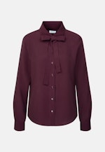 Hemdbluse aus Viskose mit abnehmbarer Schluppe in Rot |  Seidensticker Onlineshop