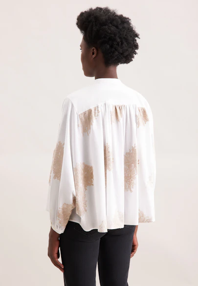 Stickerei Bluse mit Fledermausärmeln in Ecru |  Seidensticker Onlineshop