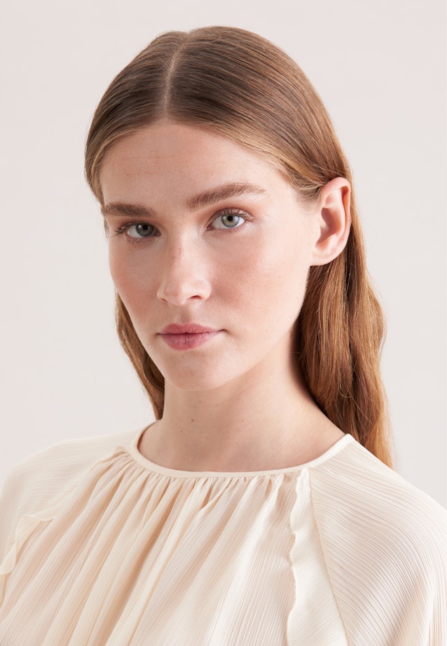 Raglan Blouse with Ruffles in Weiß |  Seidensticker Onlineshop