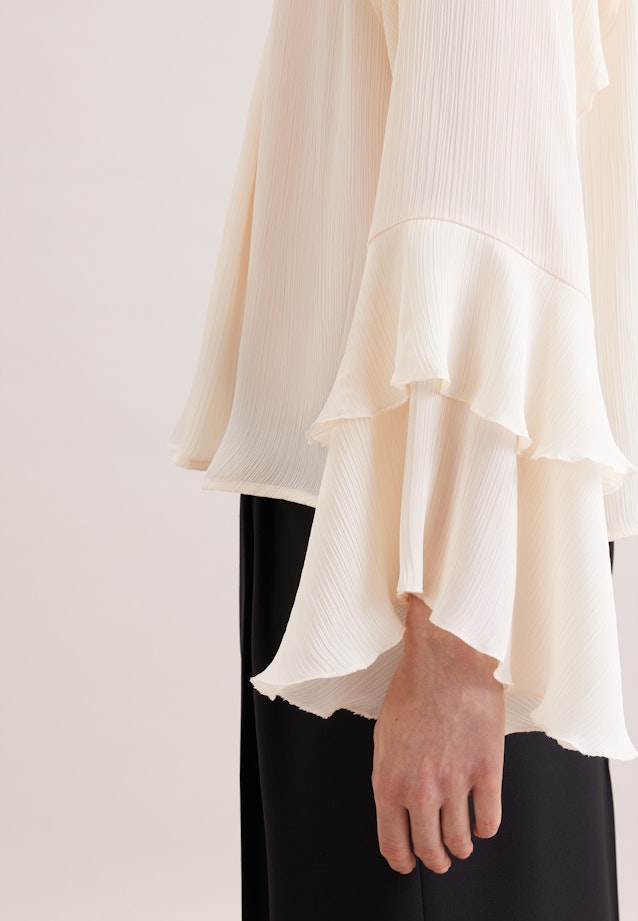 Raglan Blouse with Ruffles in Weiß |  Seidensticker Onlineshop