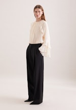 Raglan Blouse with Ruffles in Weiß |  Seidensticker Onlineshop