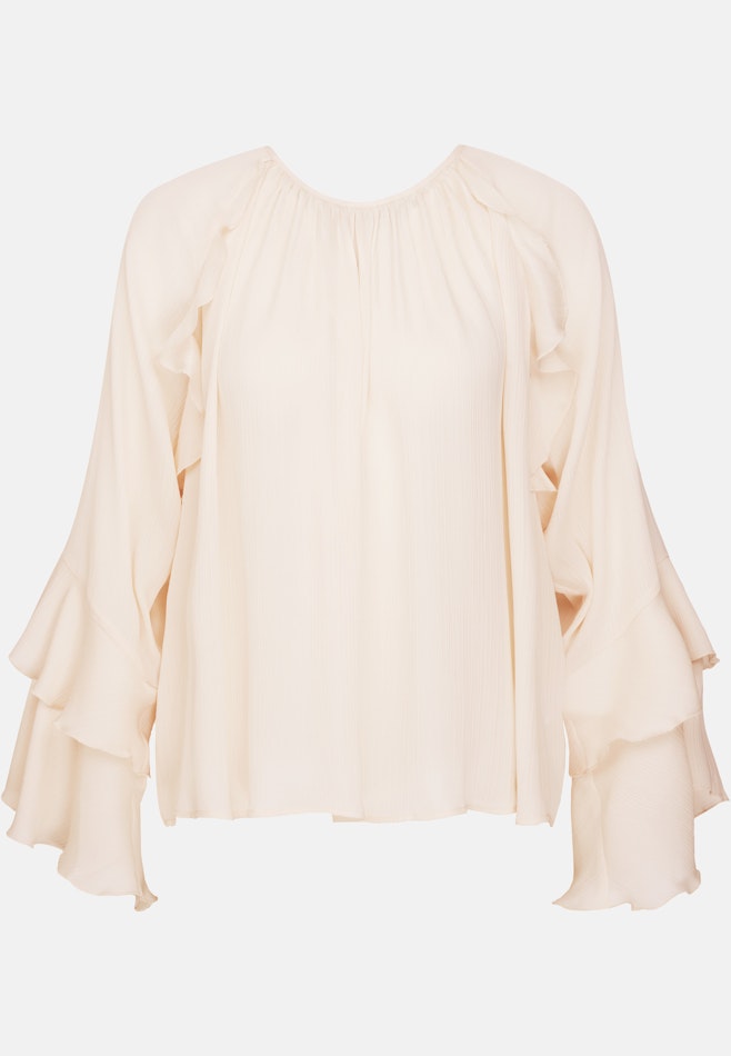 Raglanbluse mit Volants in Weiß | Seidensticker Onlineshop