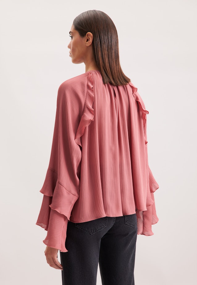 Raglanbluse mit Volants in Rosa |  Seidensticker Onlineshop