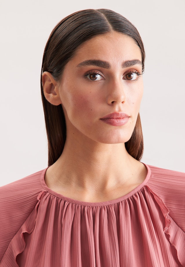 Raglanbluse mit Volants in Rosa |  Seidensticker Onlineshop