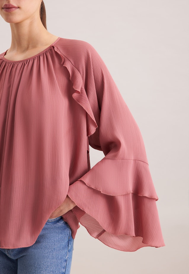 Raglanbluse mit Volants in Rosa |  Seidensticker Onlineshop