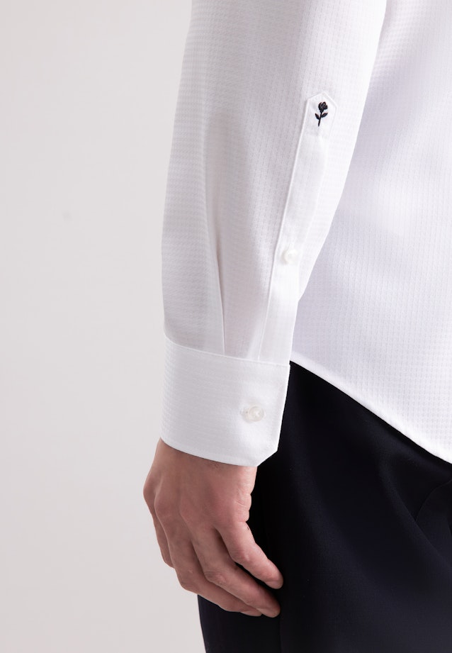 Slim Business Hemd Pepita in Weiß |  Seidensticker Onlineshop