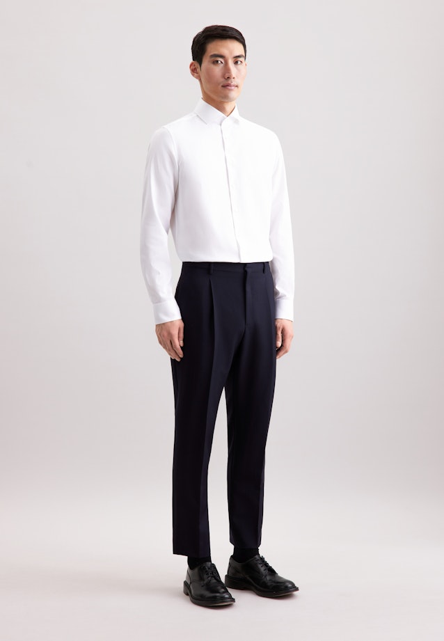 Slim Business shirt Pepita in Weiß |  Seidensticker Onlineshop