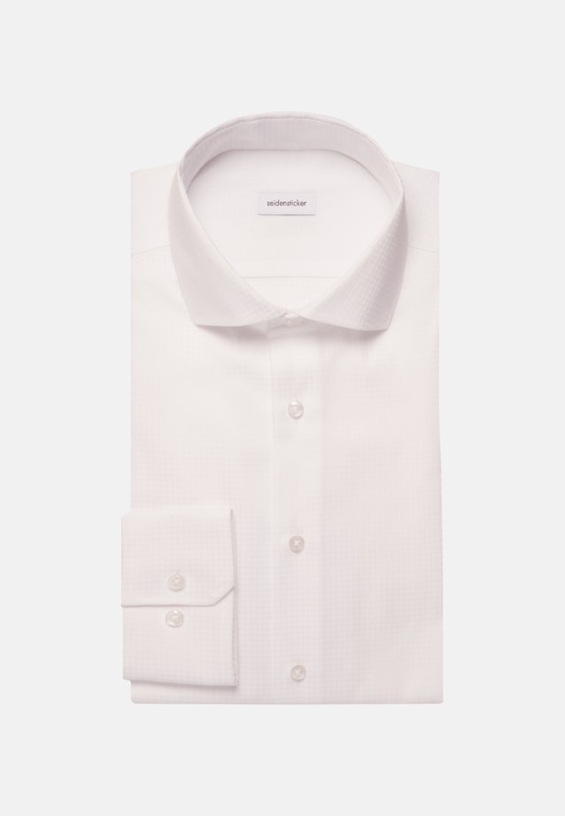 Slim Business Hemd Pepita in Weiß |  Seidensticker Onlineshop