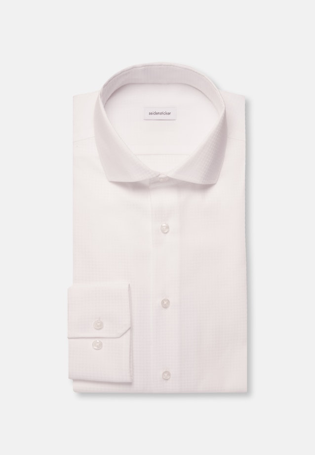 Slim Business Hemd Pepita in Weiß |  Seidensticker Onlineshop