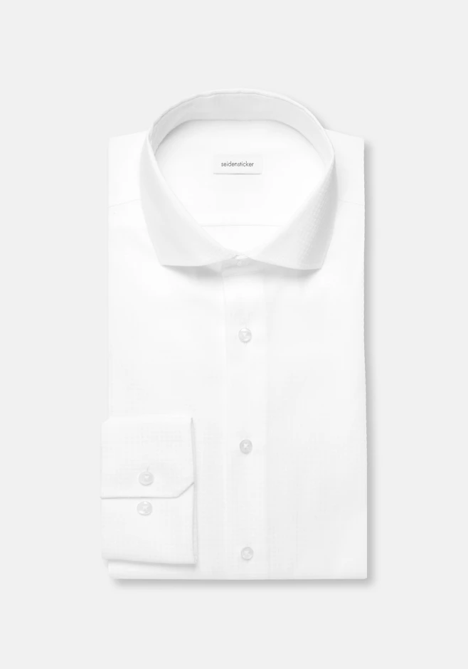 Slim Chemise d'affaires Pepita dans Blanc | Boutique en ligne Seidensticker