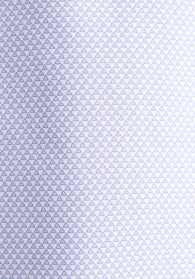 Slim Business Hemd Druck in Mittelblau | Seidensticker Onlineshop