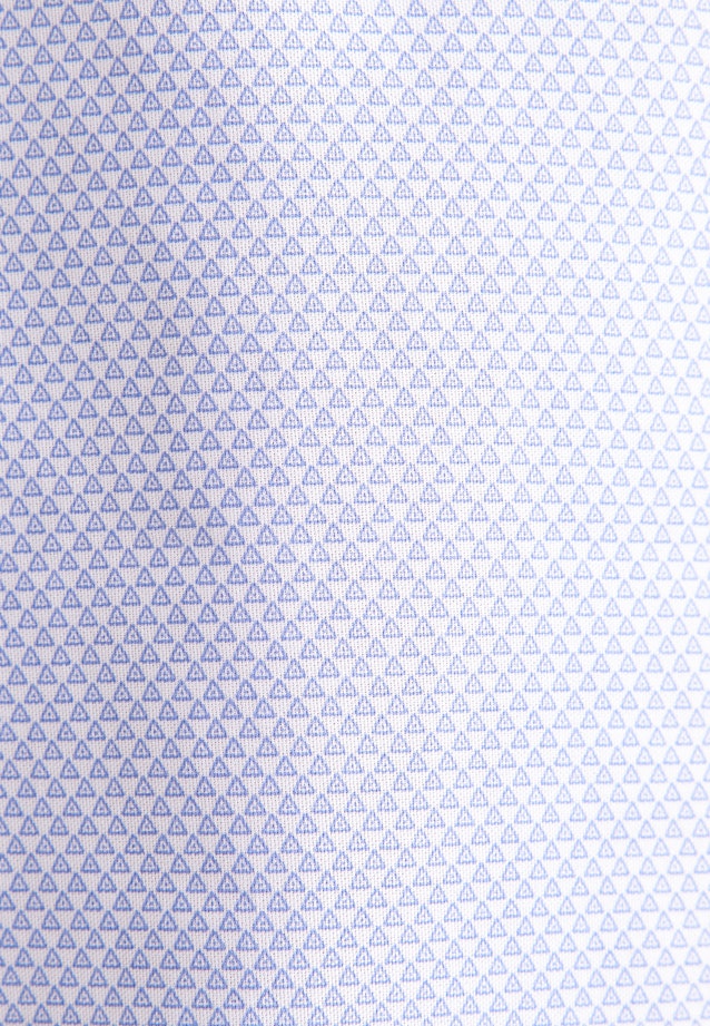 Slim Business Hemd Druck in Mittelblau |  Seidensticker Onlineshop