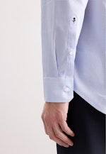 Slim Business Hemd Druck in Mittelblau |  Seidensticker Onlineshop