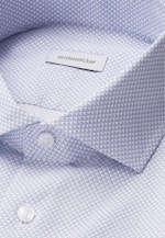 Slim Business Hemd Druck in Mittelblau |  Seidensticker Onlineshop