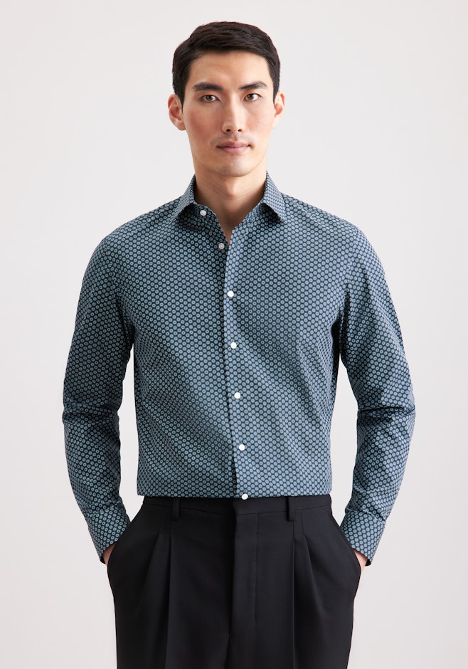 Slim Chemise d'affaires Imprimé dans Vert | Boutique en ligne Seidensticker
