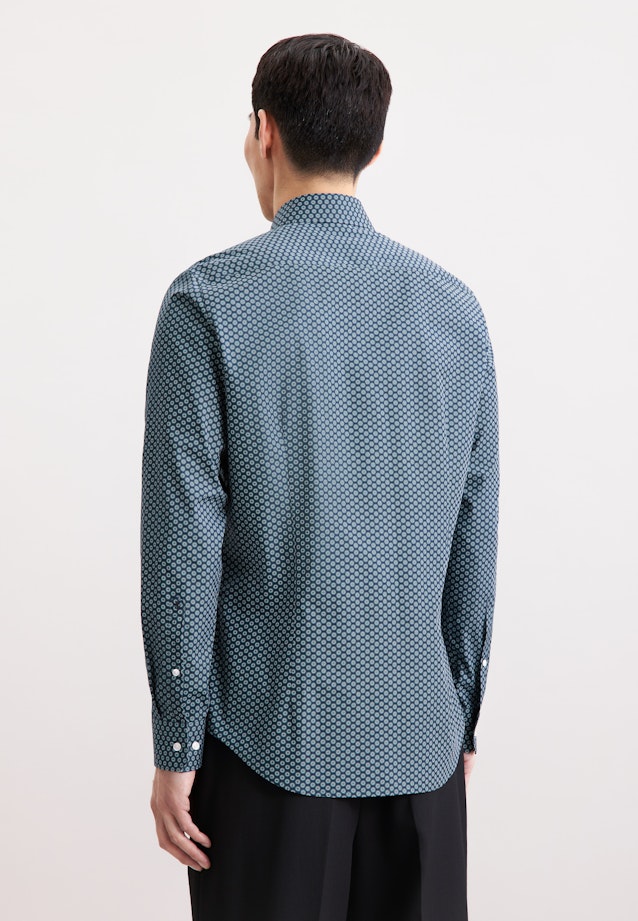 Slim Business shirt Print in Grün |  Seidensticker Onlineshop