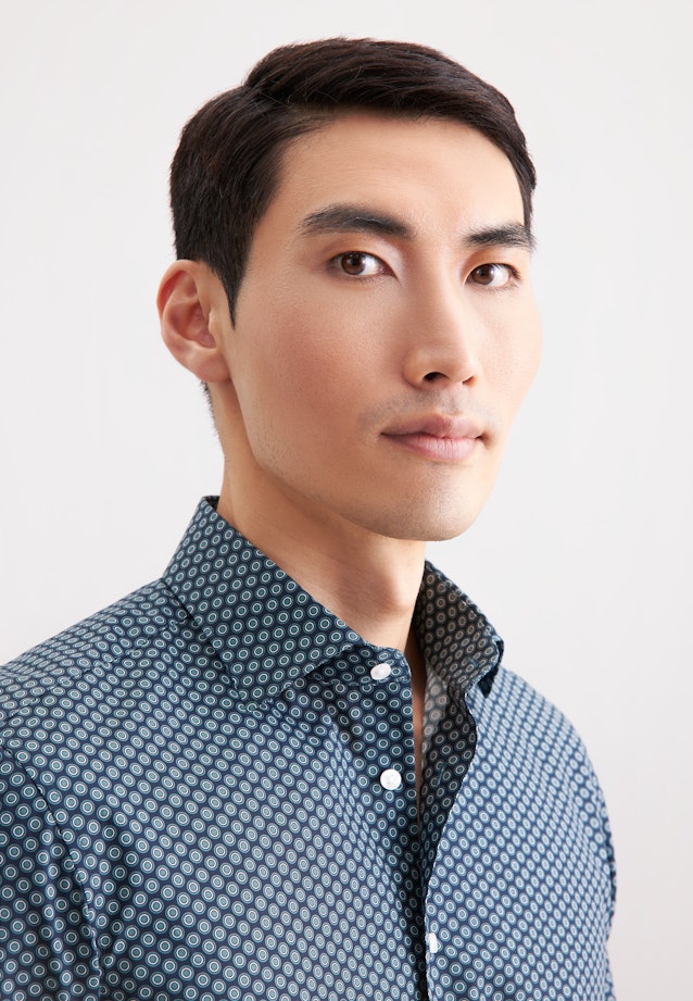 Slim Business shirt Print in Grün |  Seidensticker Onlineshop