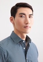 Slim Business Hemd Druck in Grün |  Seidensticker Onlineshop