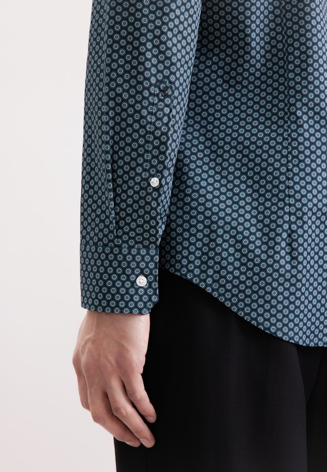 Slim Business shirt Print in Grün |  Seidensticker Onlineshop