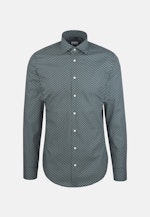 Slim Business Hemd Druck in Grün |  Seidensticker Onlineshop
