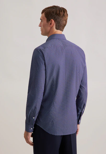 Slim Business Hemd Druck in Lila |  Seidensticker Onlineshop