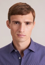 Slim Business shirt Print in Lila |  Seidensticker Onlineshop